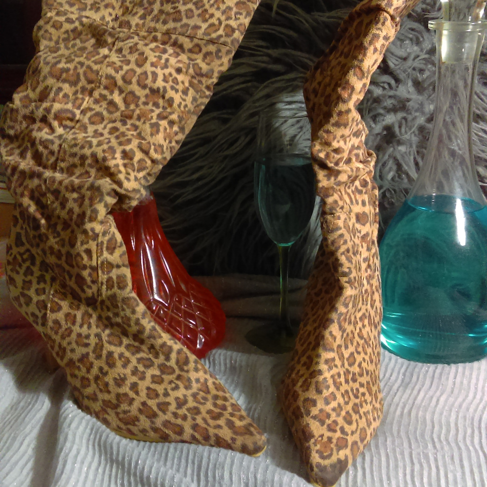 Collection by Carrini Chettah Print Boot Size 10